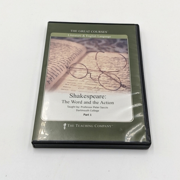 The Great Courses Shakespeare The Word and The Action Part 1 2 Peter Saccio DVD - Picture 2 of 9